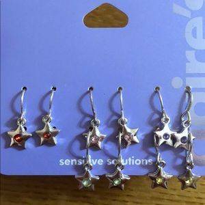 Dangle star earrings